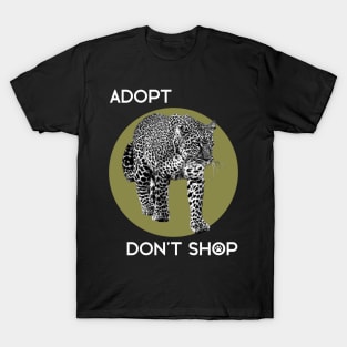 Adopt Don't Shop! - Rescue Pets! jaguar parody T-Shirt